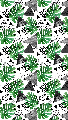 Modern roller blind con estampado de triángulos y puntos