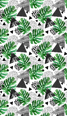 Modern roller blind con estampado de triángulos y puntos