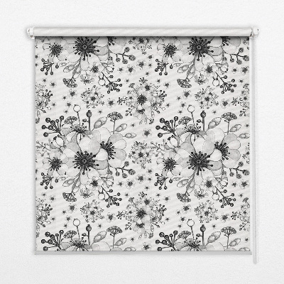 Modern roller blind con dibujo de flor
