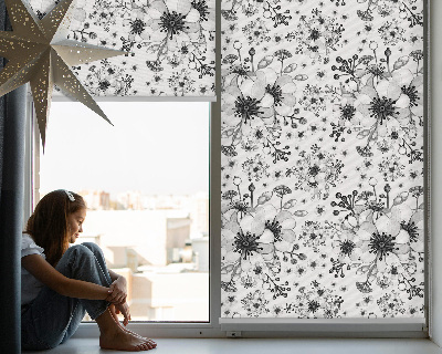 Modern roller blind con dibujo de flor