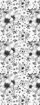 Modern roller blind con dibujo de flor