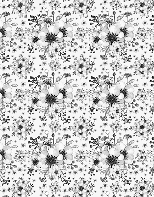 Modern roller blind con dibujo de flor