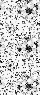 Modern roller blind con dibujo de flor