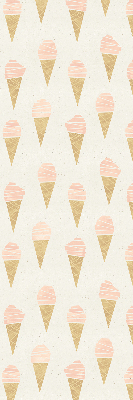 Estor enrollable para ventana con diseño de helado