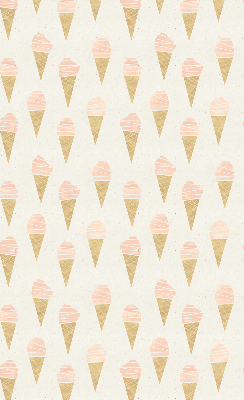 Estor enrollable para ventana con diseño de helado