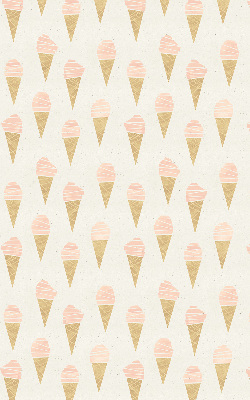 Estor enrollable para ventana con diseño de helado