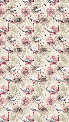 Estor enrollable con diseño de flamencos blancos