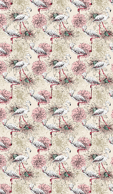 Estor enrollable con diseño de flamencos blancos