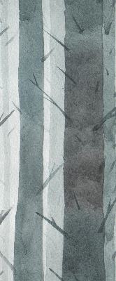 Modern roller blind con estampado de árboles