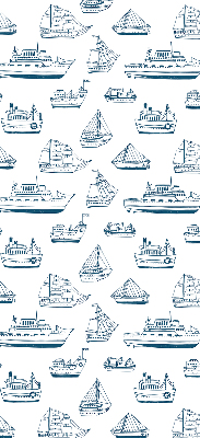 Estor enrollable con estampado de barcos