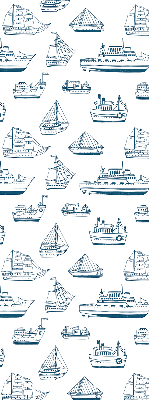 Estor enrollable con estampado de barcos