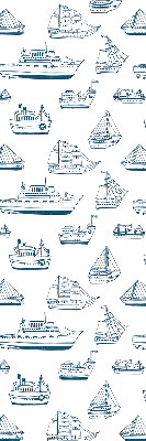 Estor enrollable con estampado de barcos