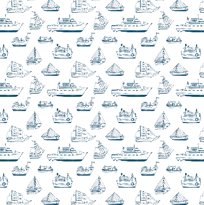Estor enrollable con estampado de barcos