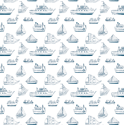 Estor enrollable con estampado de barcos