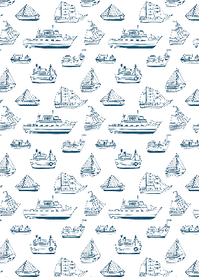 Estor enrollable con estampado de barcos