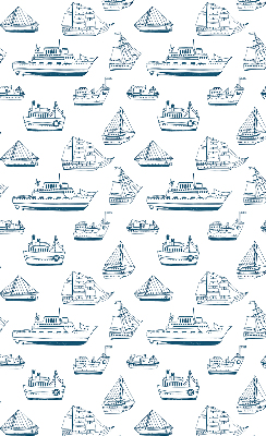 Estor enrollable con estampado de barcos