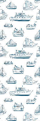 Estor enrollable con estampado de barcos