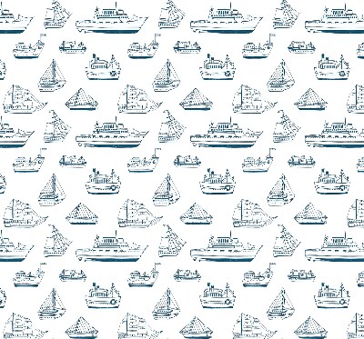 Estor enrollable con estampado de barcos