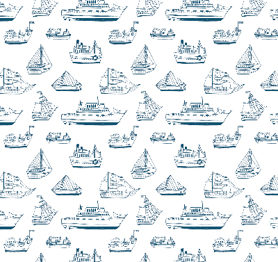 Estor enrollable con estampado de barcos