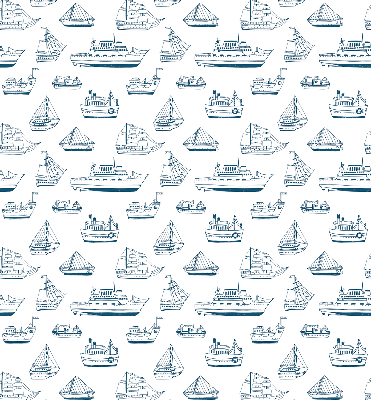 Estor enrollable con estampado de barcos