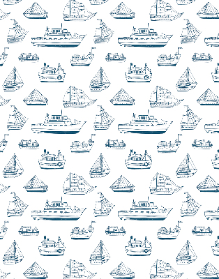 Estor enrollable con estampado de barcos