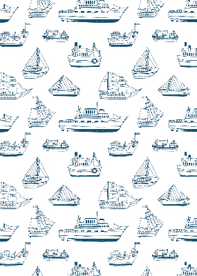 Estor enrollable con estampado de barcos