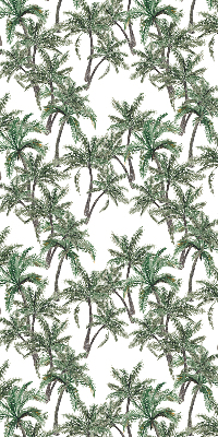 Estor enrollable con estampado de palmeras