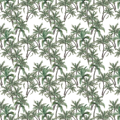 Estor enrollable con estampado de palmeras