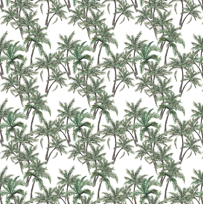 Estor enrollable con estampado de palmeras