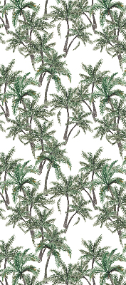 Estor enrollable con estampado de palmeras