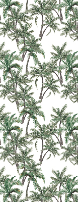 Estor enrollable con estampado de palmeras