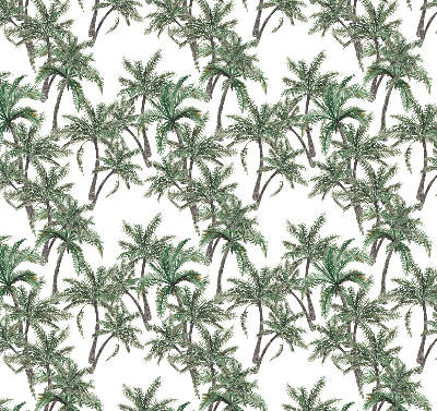 Estor enrollable con estampado de palmeras