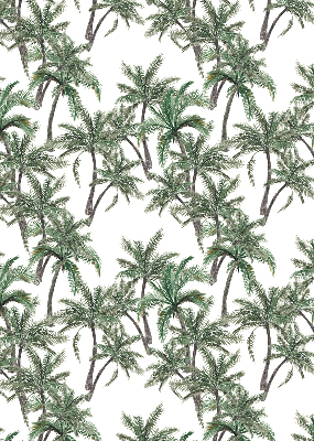 Estor enrollable con estampado de palmeras