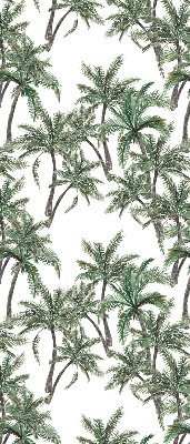 Estor enrollable con estampado de palmeras