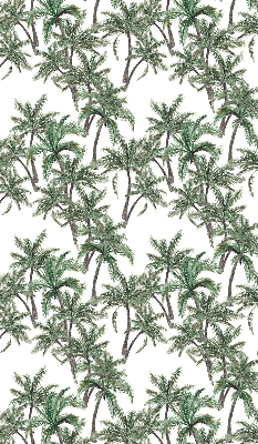 Estor enrollable con estampado de palmeras