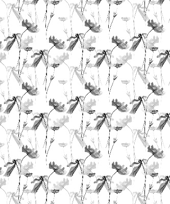 Estor enrollable con estampado de flores dibujadas