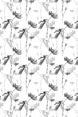 Estor enrollable con estampado de flores dibujadas
