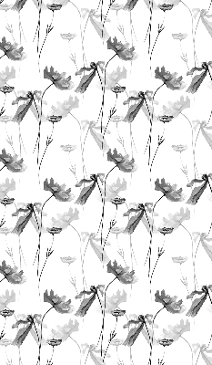 Estor enrollable con estampado de flores dibujadas