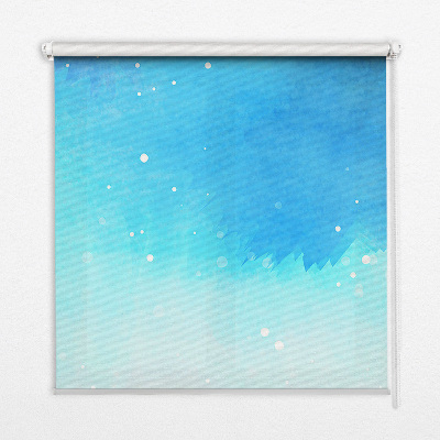 Modern roller blind con diseño de auroras boreales
