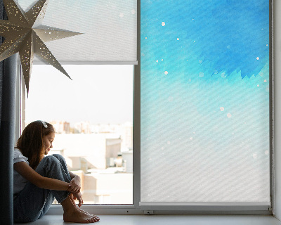 Modern roller blind con diseño de auroras boreales