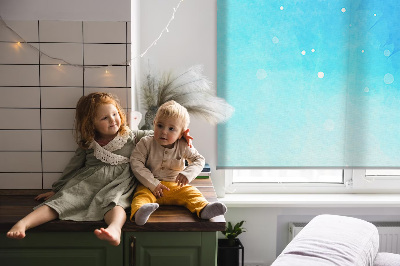 Modern roller blind con diseño de auroras boreales