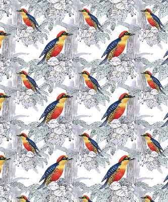 Estor enrollable para ventana con diseño de pájaro colorido