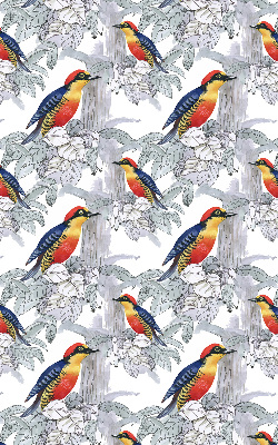 Estor enrollable para ventana con diseño de pájaro colorido