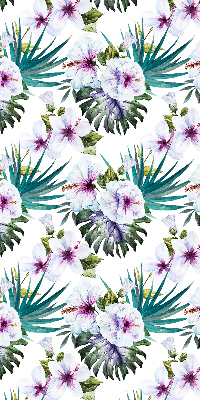 Estor enrollable con estampado de flores
