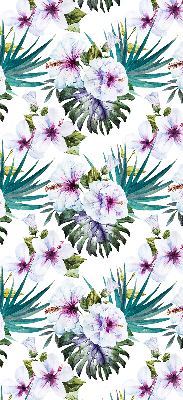 Estor enrollable con estampado de flores