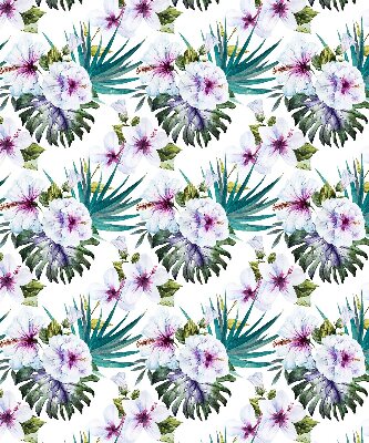 Estor enrollable con estampado de flores