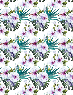 Estor enrollable con estampado de flores