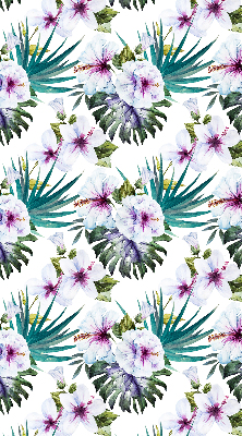 Estor enrollable con estampado de flores