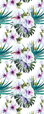 Estor enrollable con estampado de flores