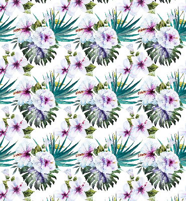 Estor enrollable con estampado de flores